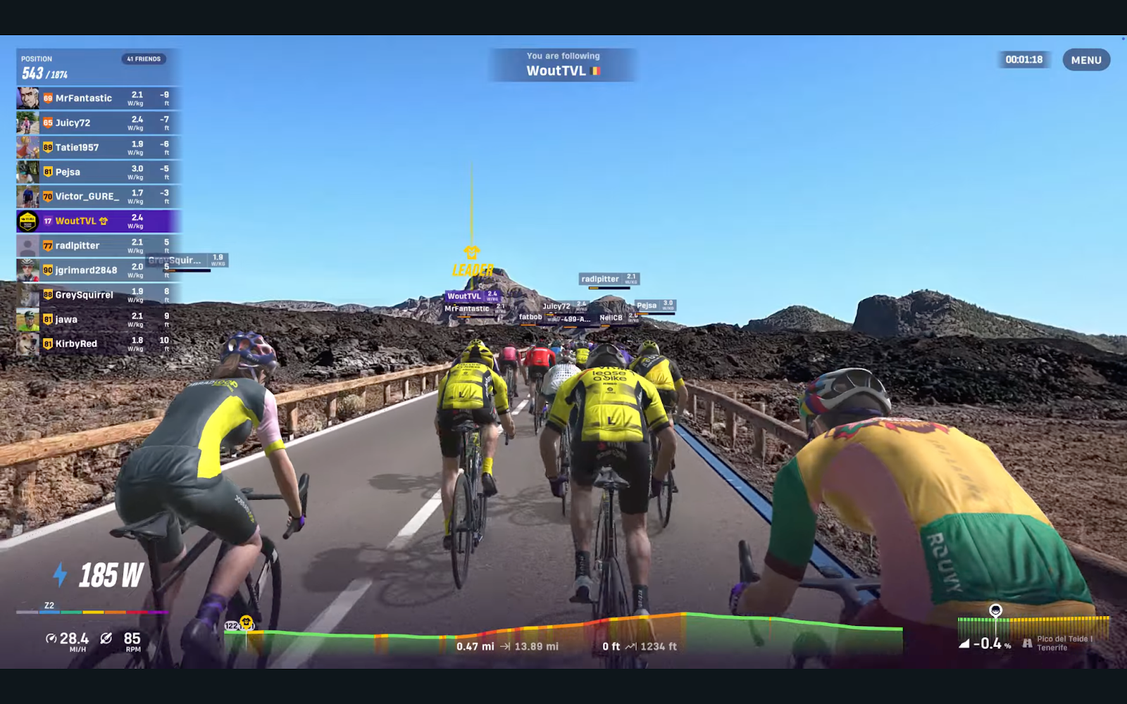 Group rides with Wout van Aert