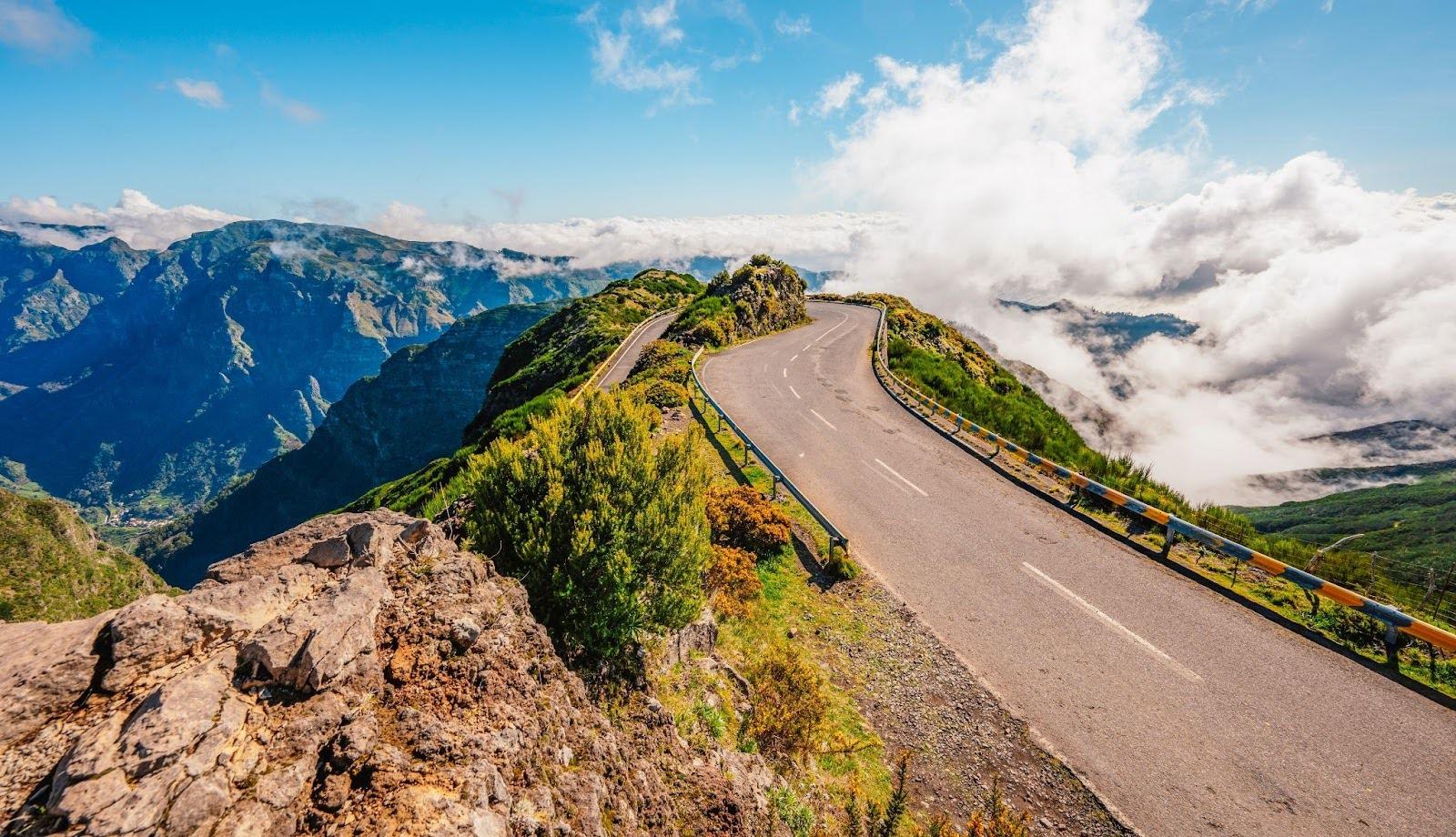 View from the Lombo do Mouro road viewpoint near Sao Vicente