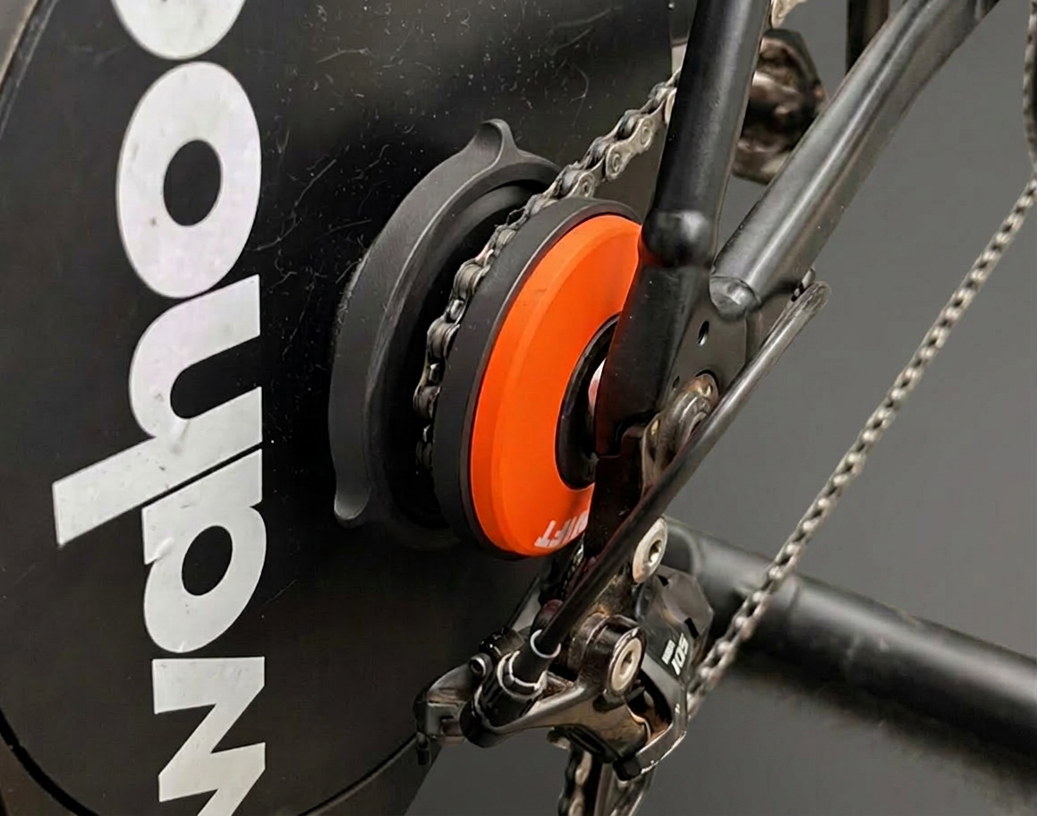 Zwift Cog single sprocket on a smart trainer