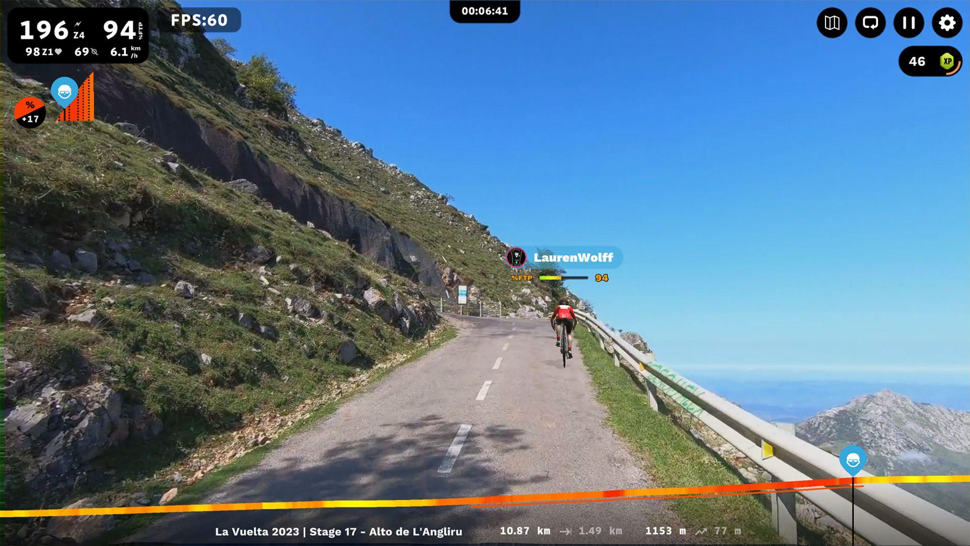 Ride the iconic Alto d’Angliru on ROUVY