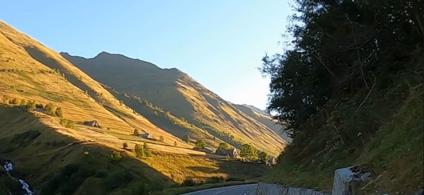COL DU TOURMALET FROM LUZ-SAINT - SAUVEUR - JEWEL OF THE PYRENEES