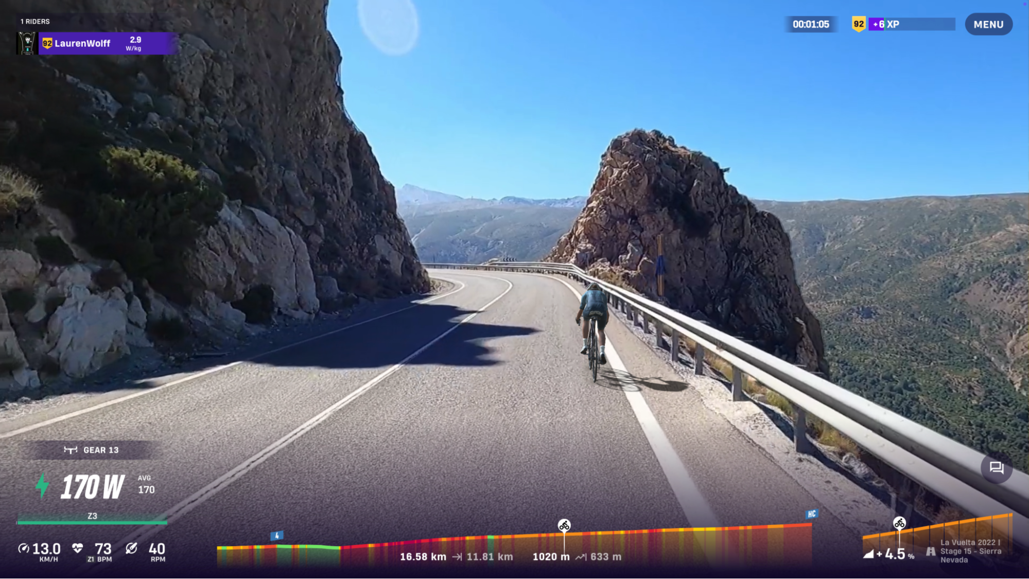 Ride La Vuelta – Sierra Nevada on ROUVY