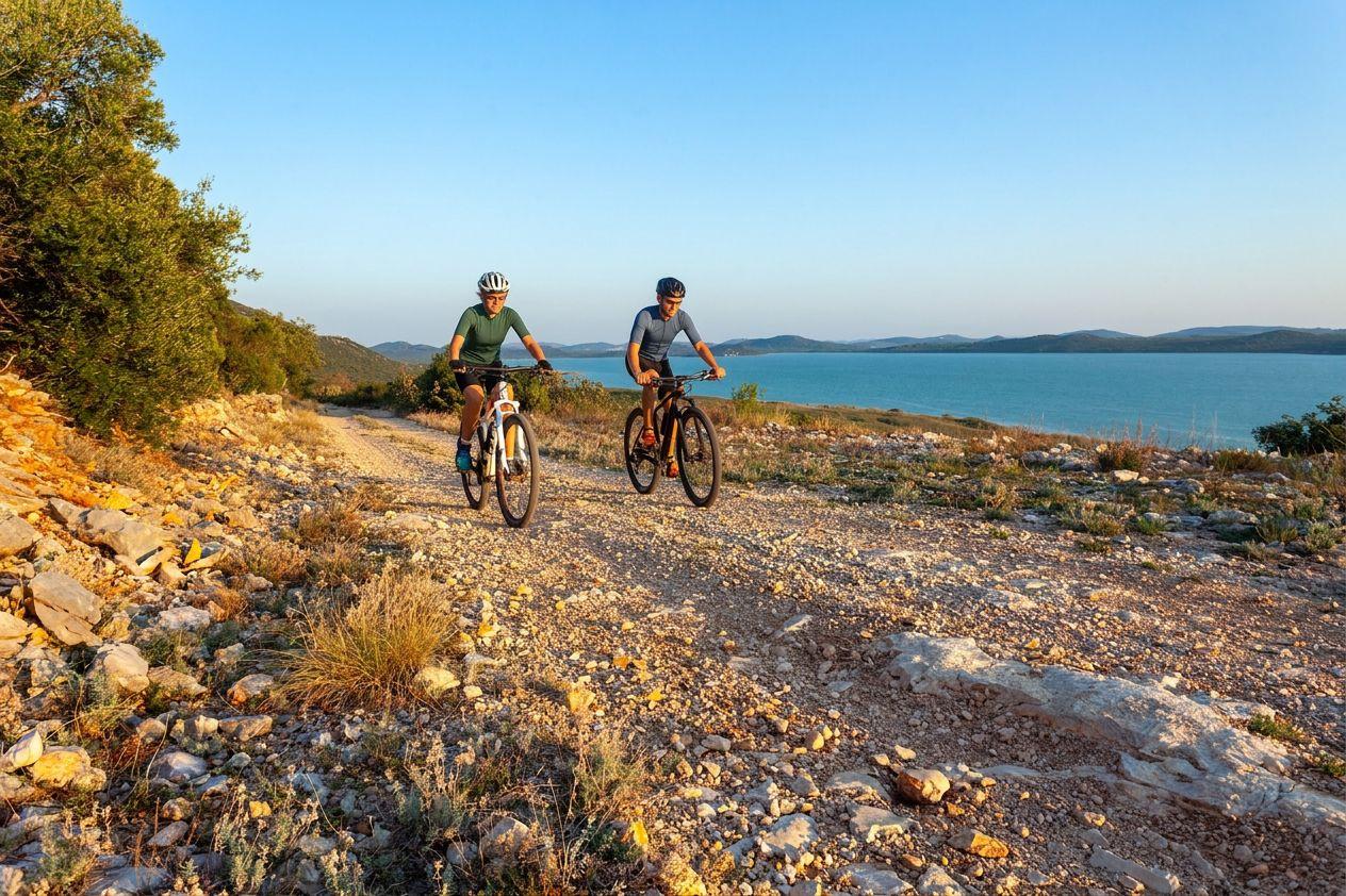 Island routes often combine ferry crossings, gravel sections and quieter inland roads.