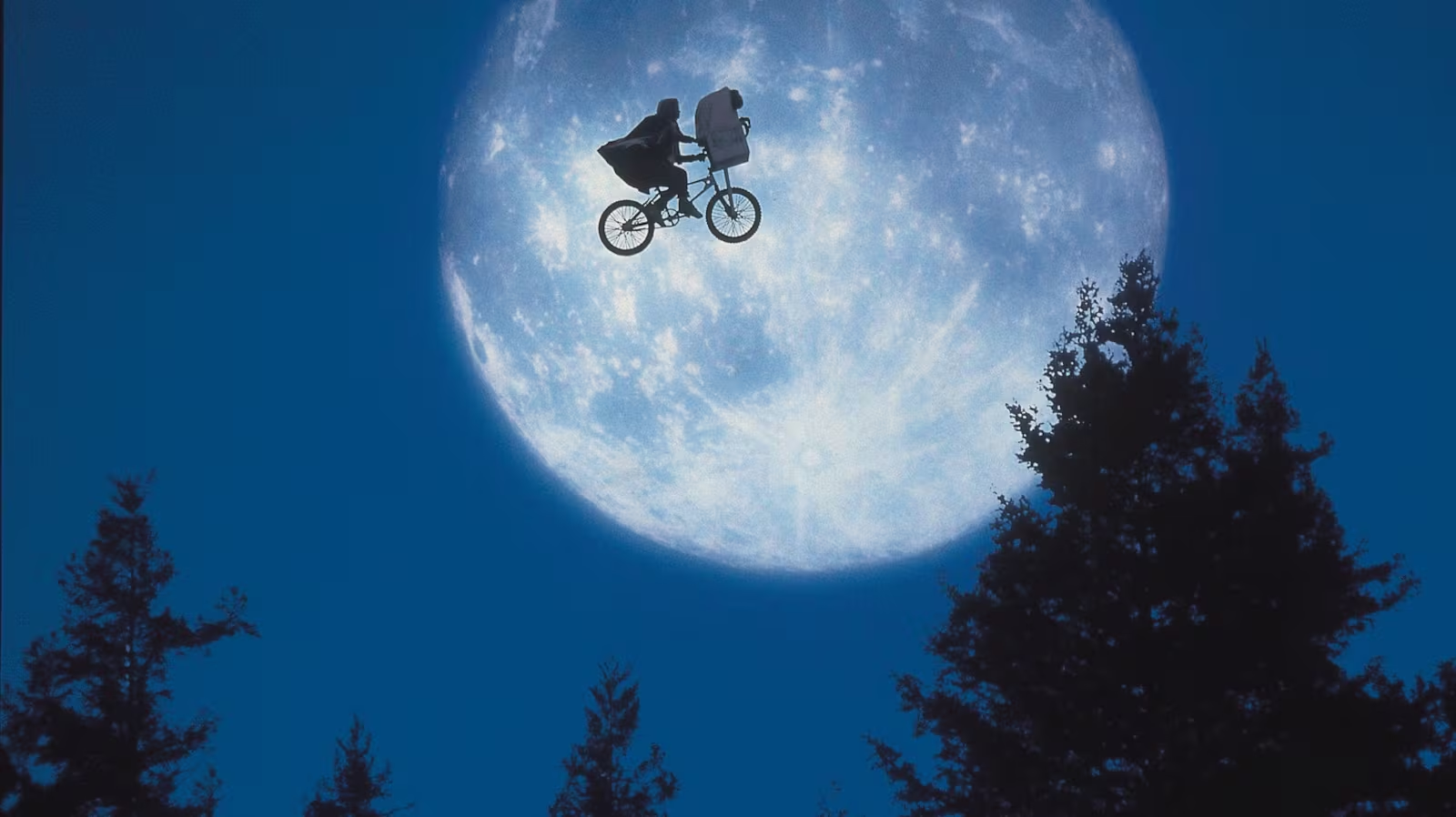 The moonlit escape in E.T. the Extra-Terrestrial