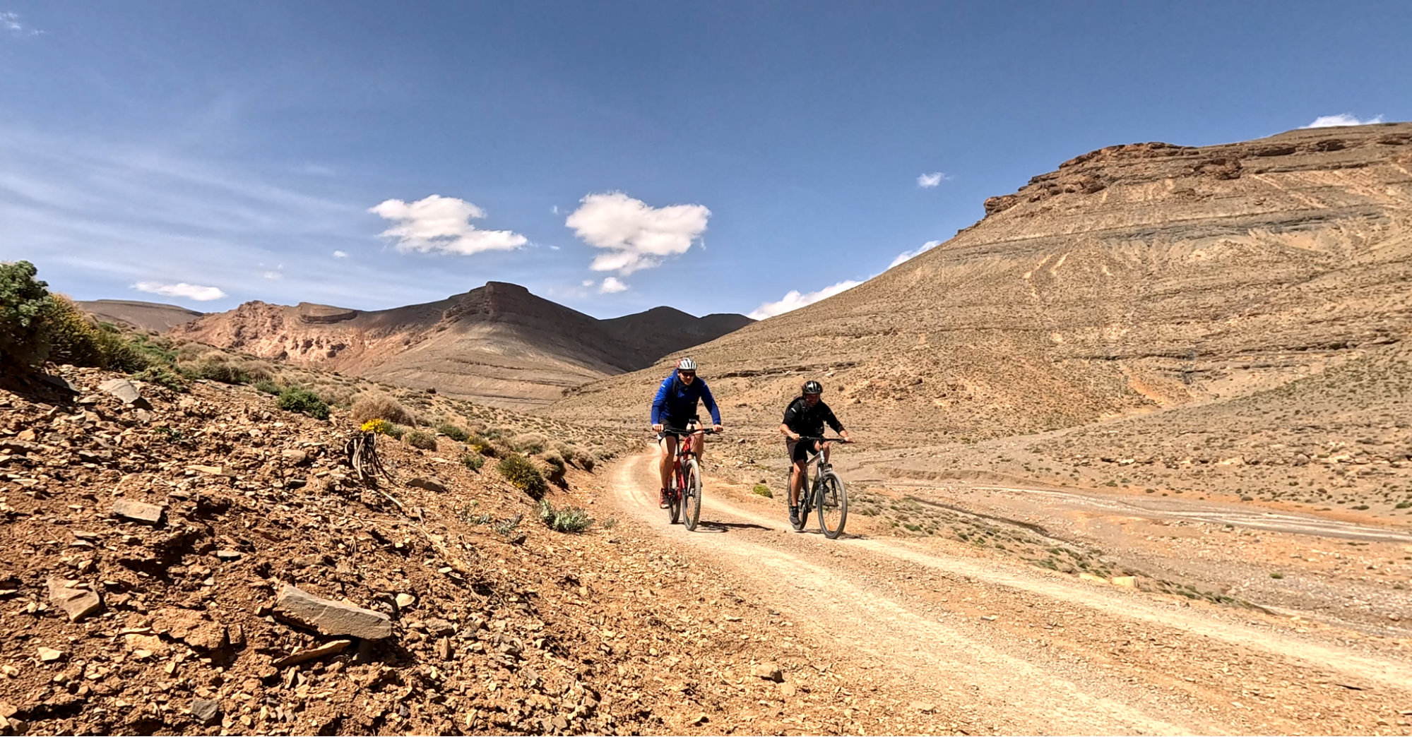 Gravel cycling in Morocco on the road to Tilmi