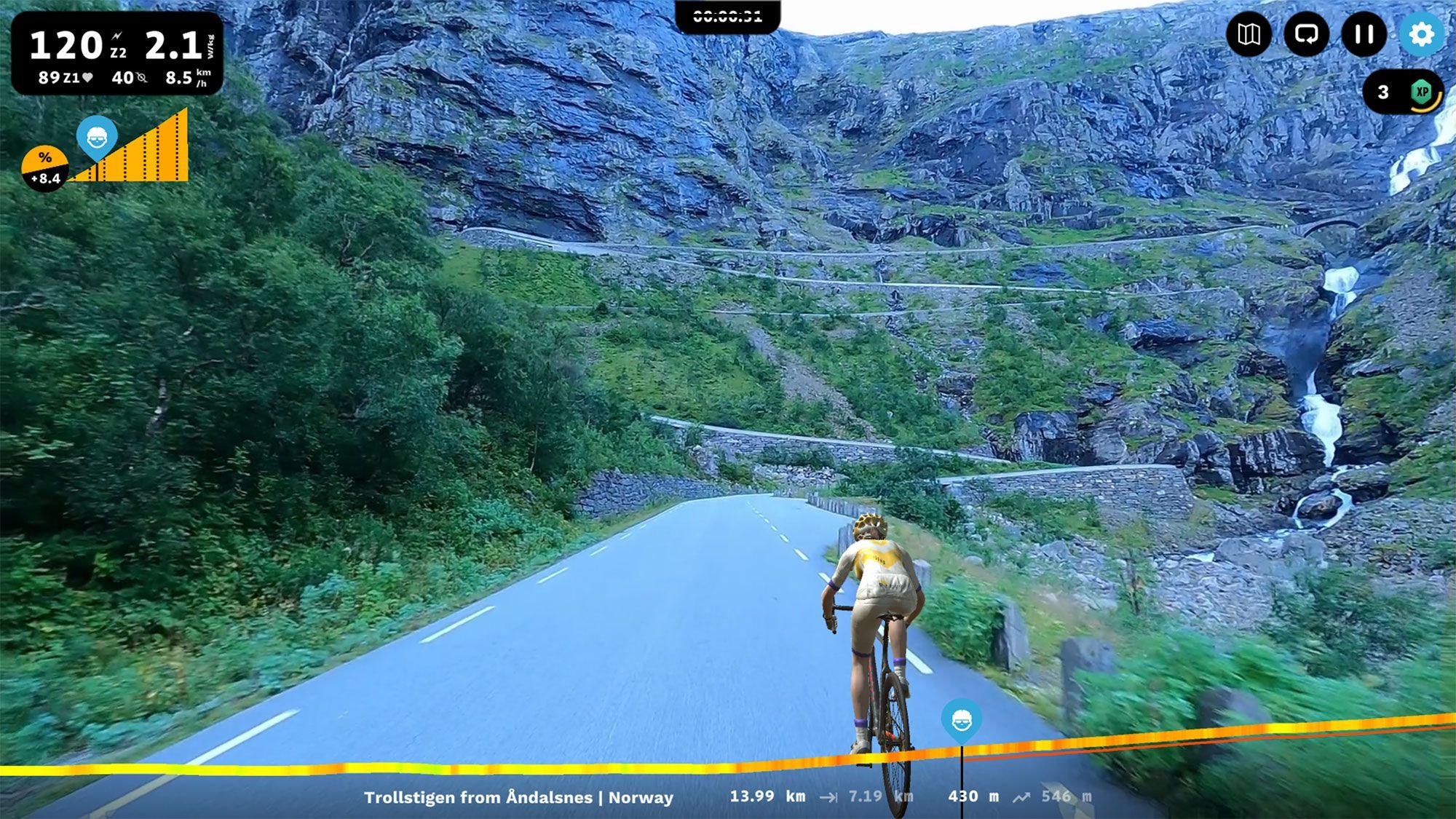 Trollstigen from Andalsnes in Norway on ROUVY