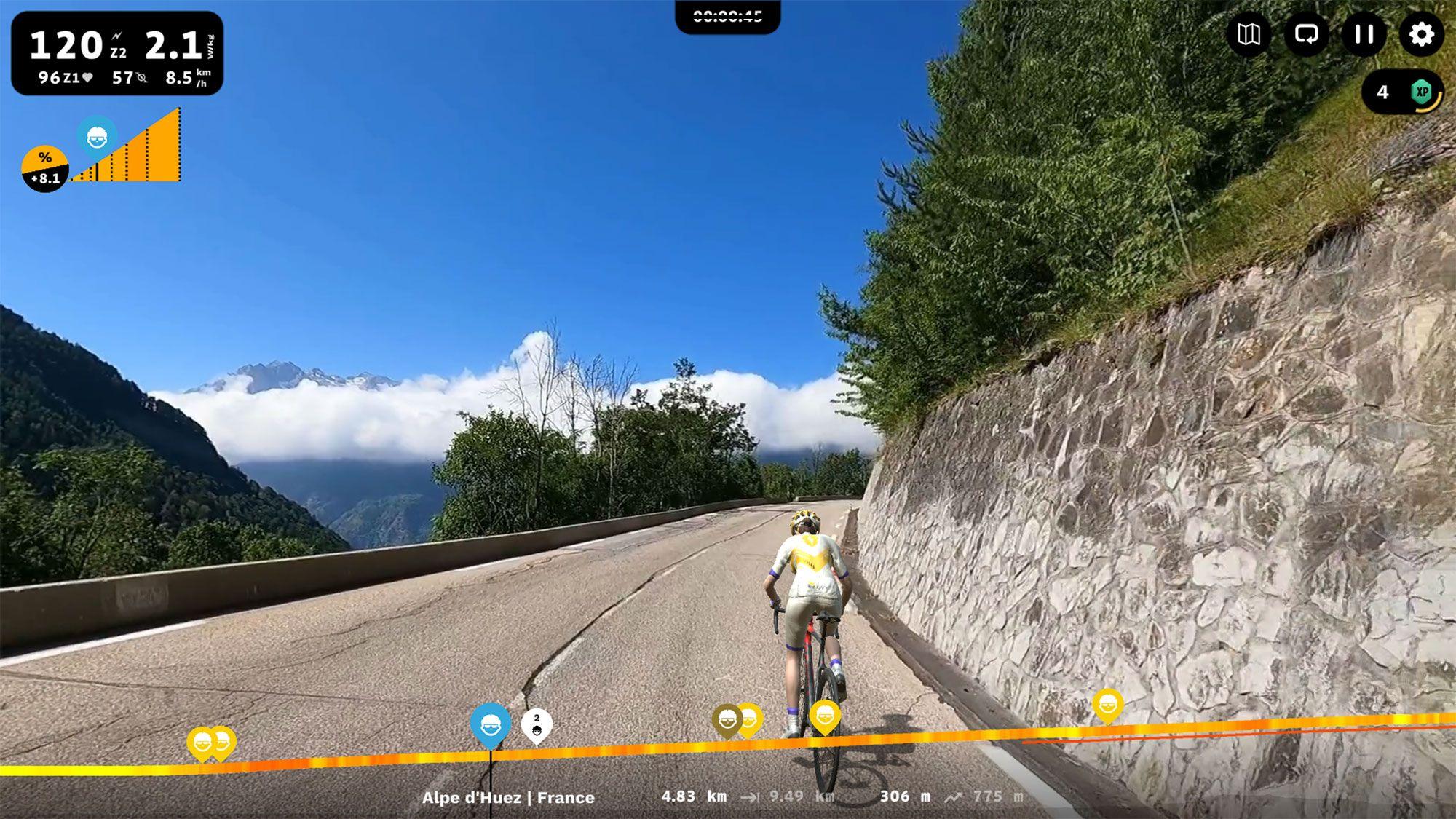 Alpe d'Huez in France on ROUVY