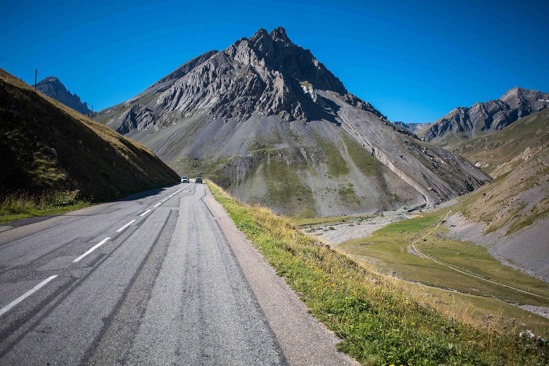 magical glacial mountain scenery with its majestic screed slopes
