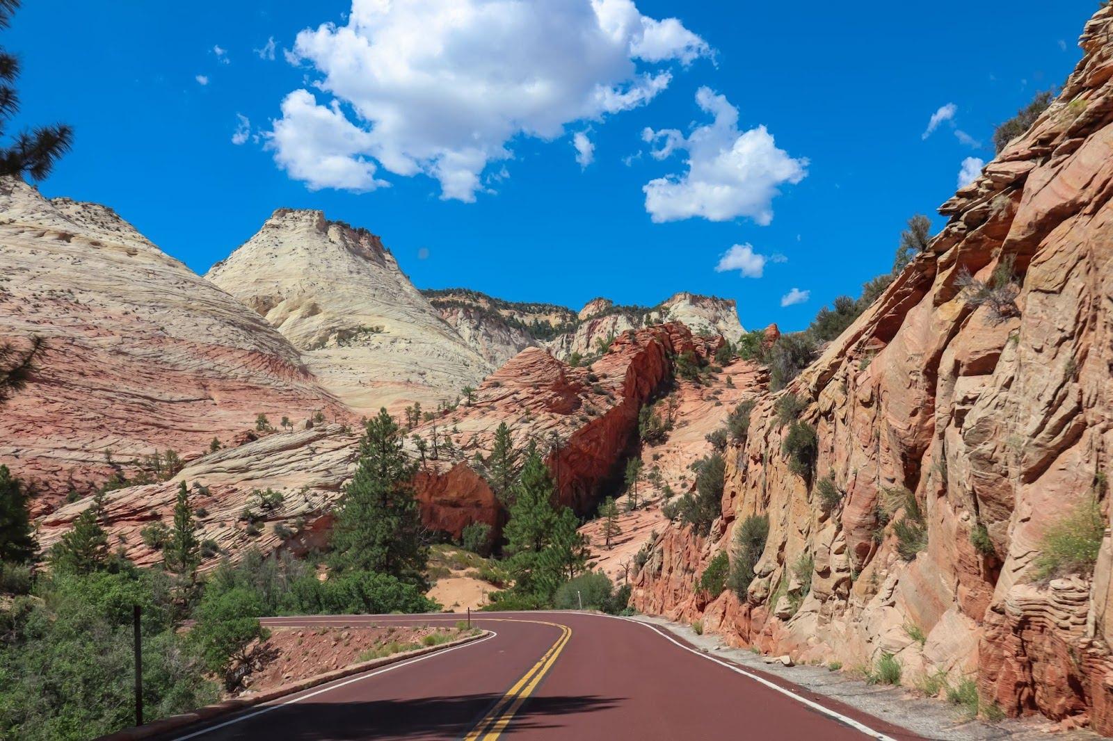 Cycle through Zion National Park Canyon in Utah on ROUVY