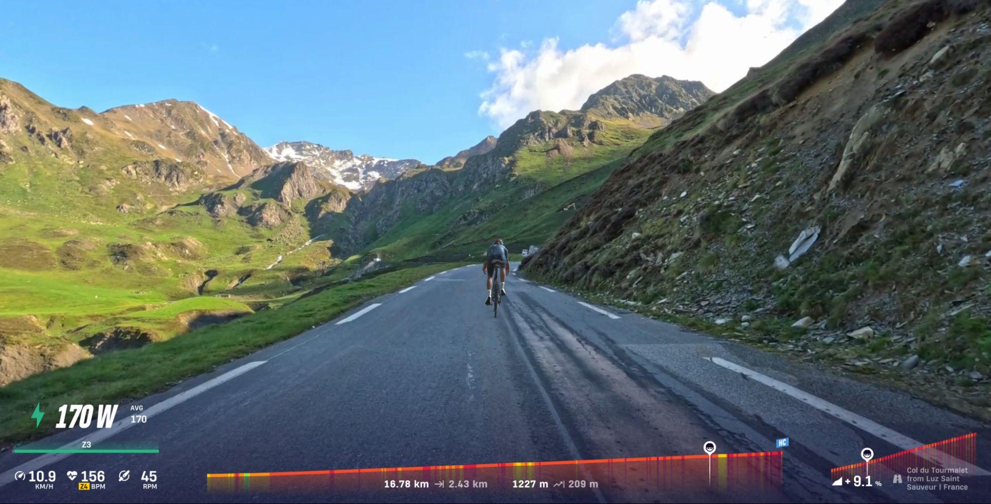Ride Col du Tourmalet on ROUVY