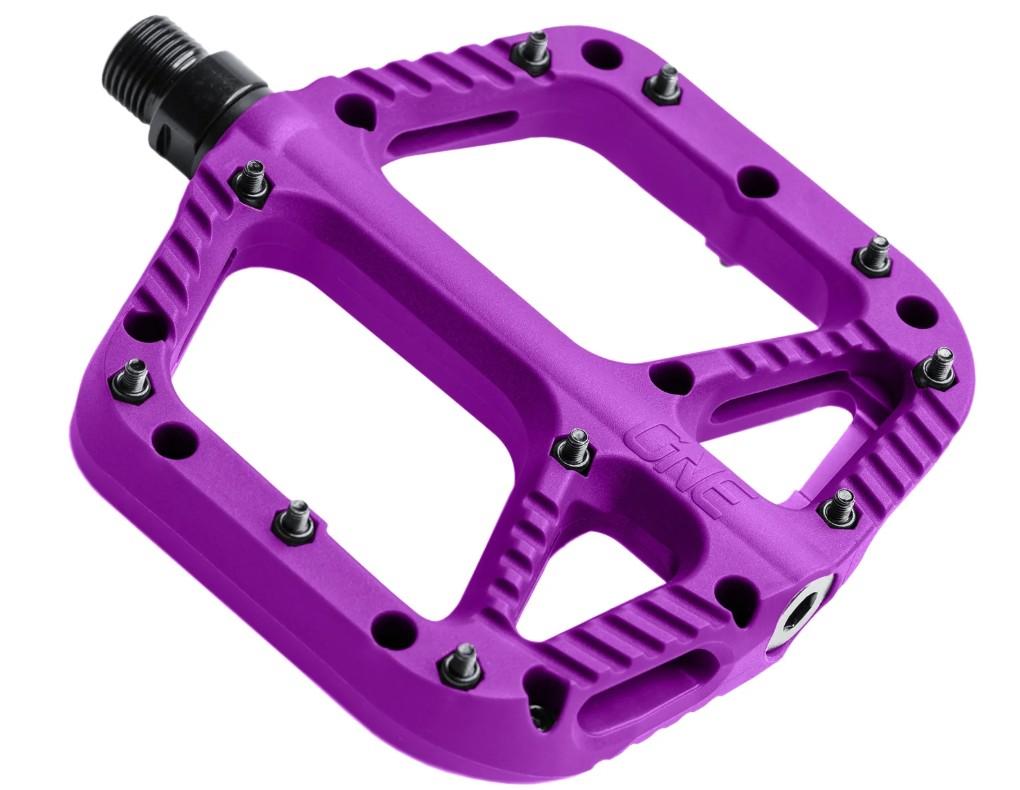 OneUp Components Composite flat mountain bike pedals with replaceable grip pins