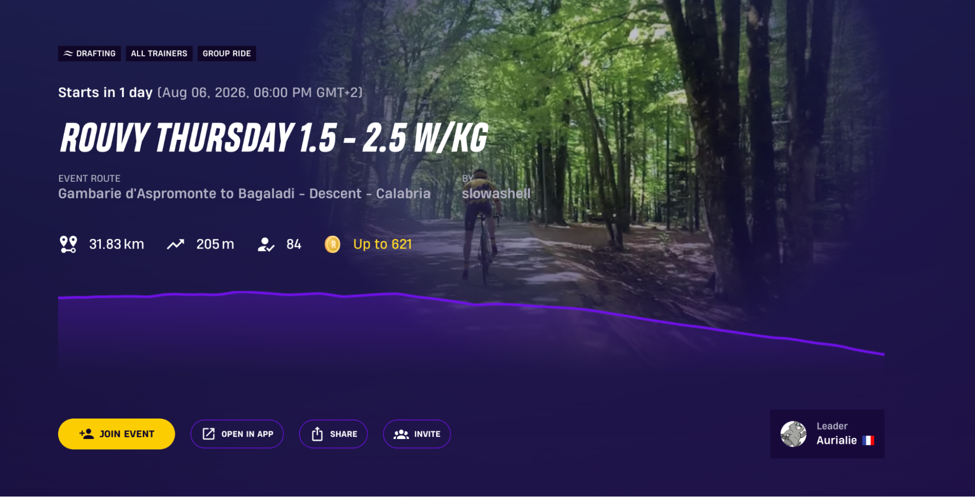How to join a group ride on ROUVY