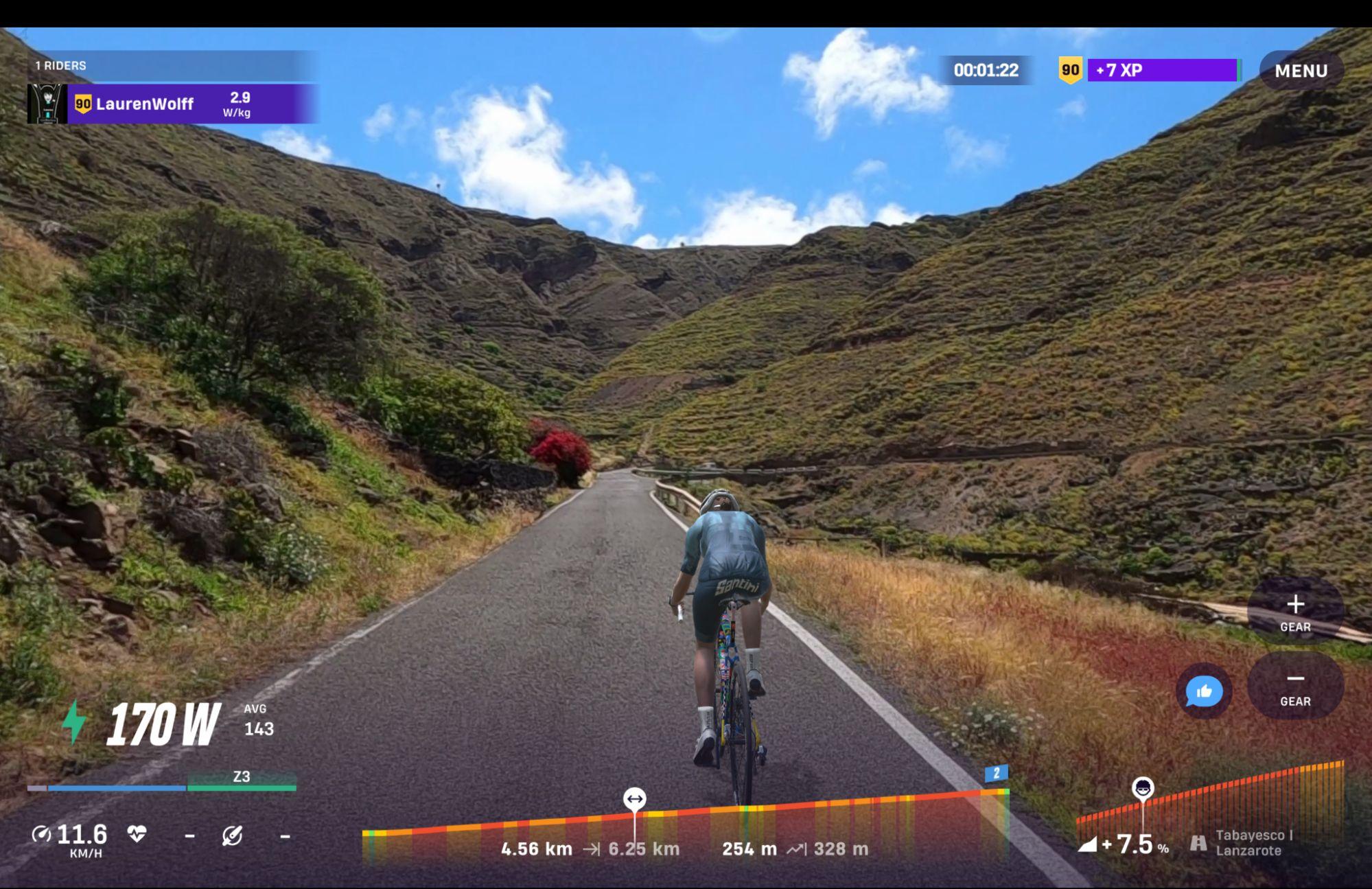 Tabayesco, route in Lanzarote on ROUVY
