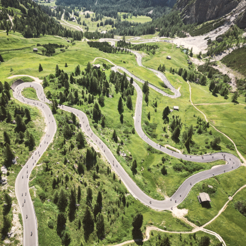 Recon the Dolomite climbs before race day