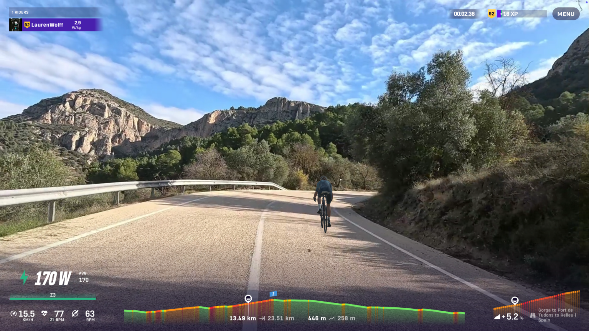 Ride La Vuelta – Gorga to Port de Tudons on ROUVY