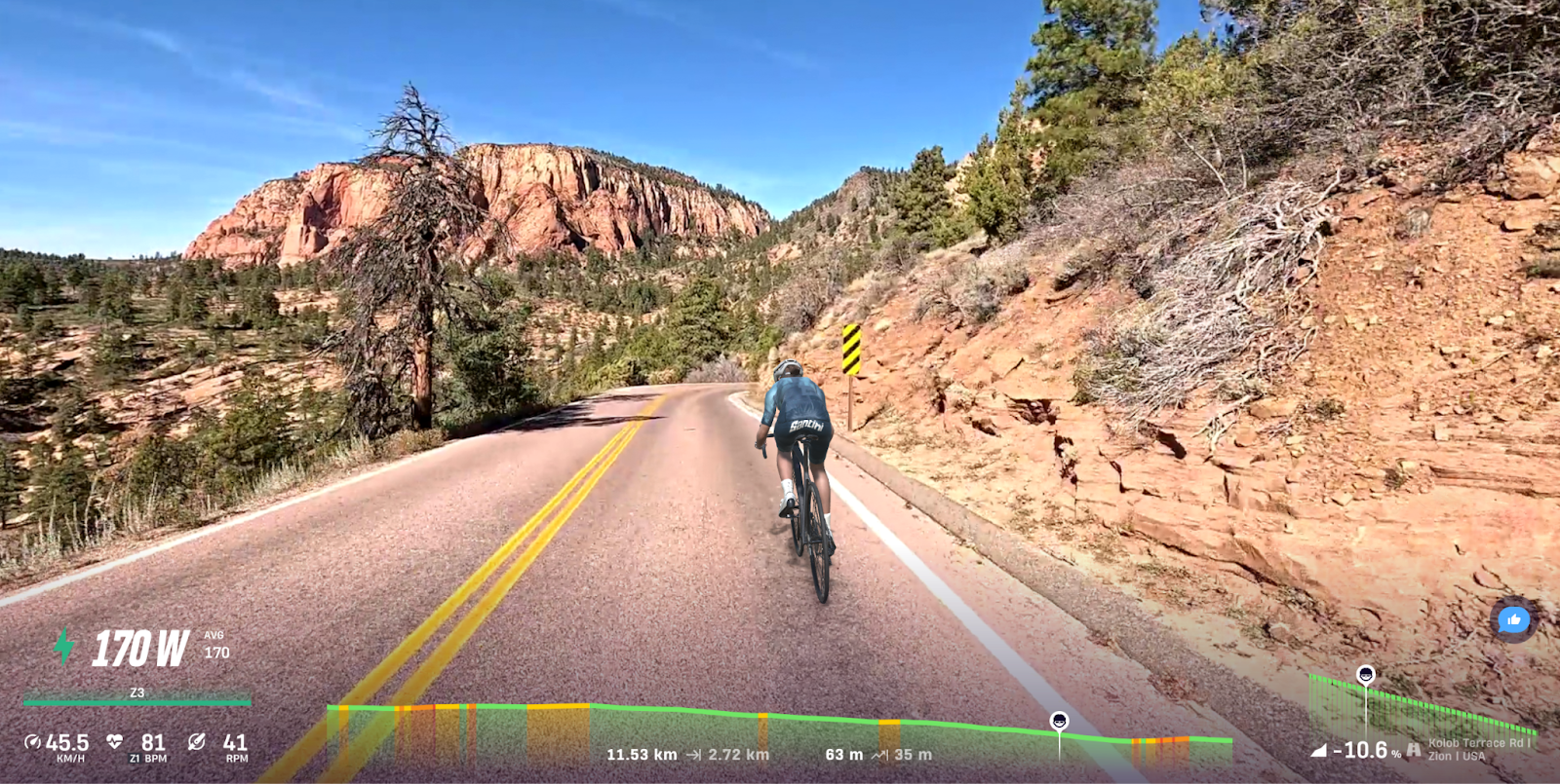 Cycle an easy route through Kolob Terrace in Zion National Park