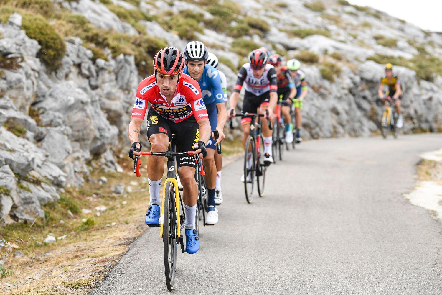 Primoz Roglič became the first rider since Rominger to win three consecutive La Vuelta events