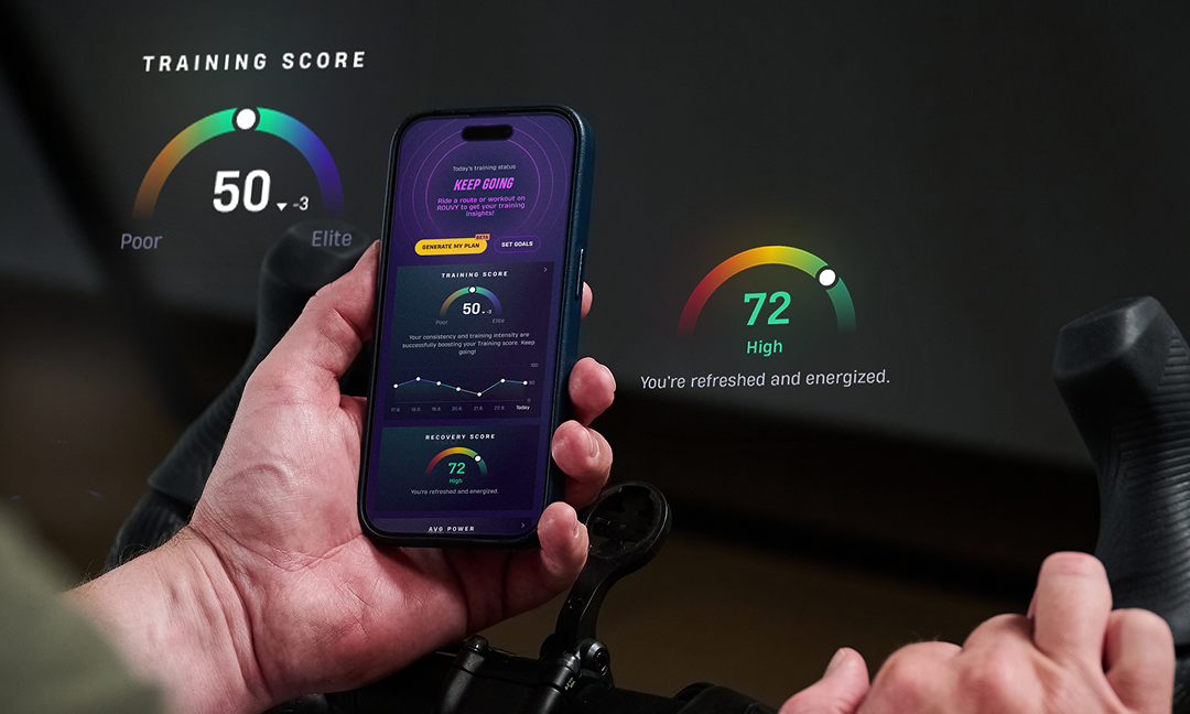 Training and Recovery insights in the ROUVY Companion app
