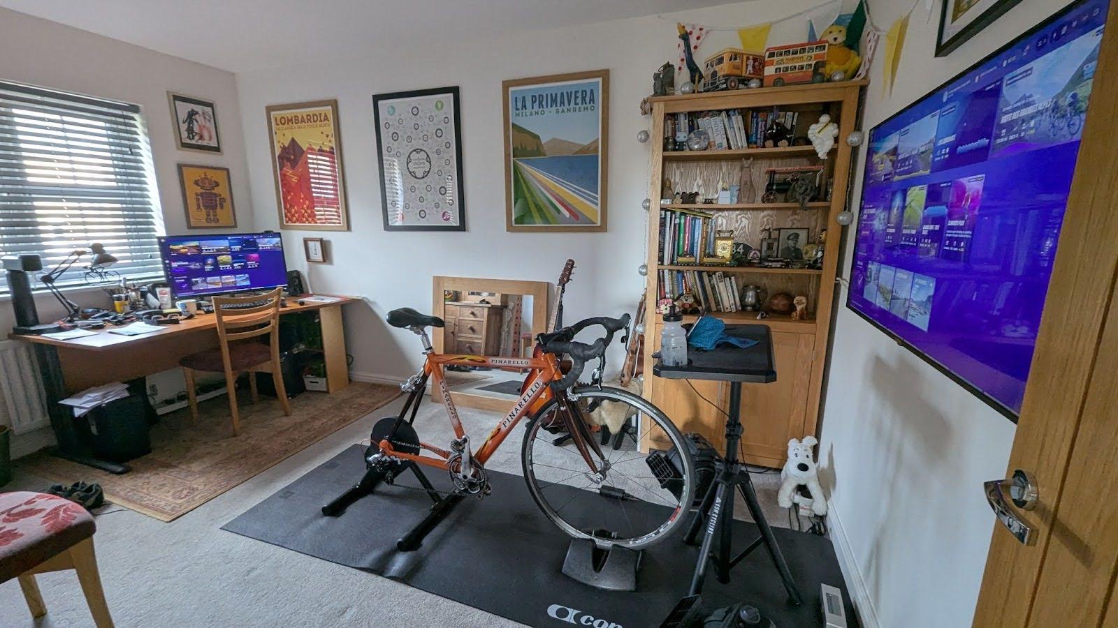 cycling indoor setup