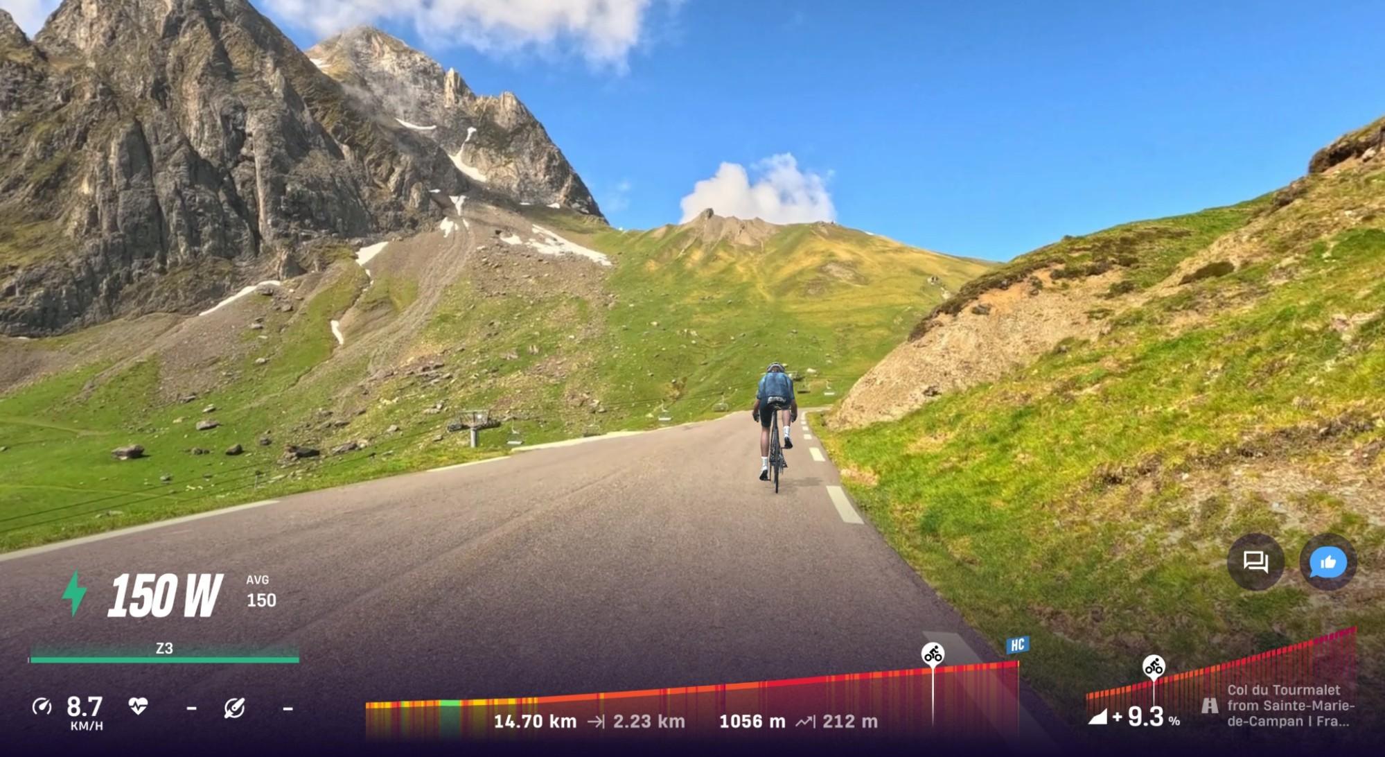 Ride Col du Tourmalet on ROUVY